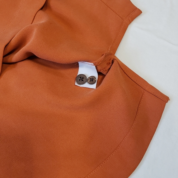 Men's Tommy Bahama Paradise Nation Orange Camp Shirt Size L - Picture 9 of 12